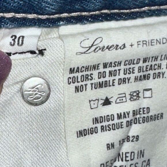 Lovers + Friends Jack High Rise Distressed Cut Off Denim Shorts Size 30 NWTs - Picture 11 of 11